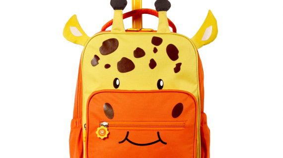 TWISE SIDE-KICK 16-INCH KIDS ROLLING BACKPACK GIRAFFE