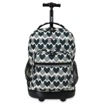 SUNRISE ROLLING BACKPACK - RBS-18 HEART DOT