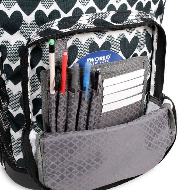 SUNRISE ROLLING BACKPACK - RBS-18 HEART DOT - Image 4