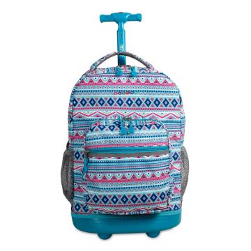 SUNRISE ROLLING BACKPACK - RBS-18 MINT TRIBAL