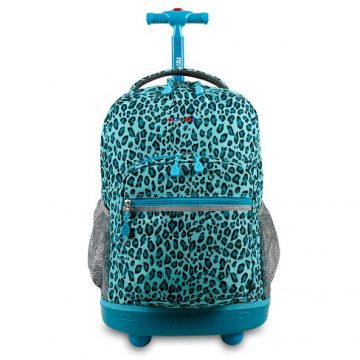 SUNRISE ROLLING BACKPACK - RBS-18 MINT LEOPARD