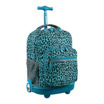 SUNRISE ROLLING BACKPACK - RBS-18 MINT LEOPARD - Image 2
