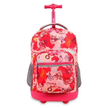 SUNRISE ROLLING BACKPACK - RBS-18 PINK ATLAS