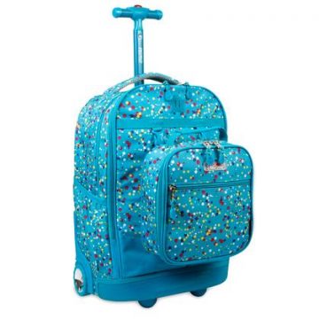 ROLLING BACKPACK COLOR DOTS