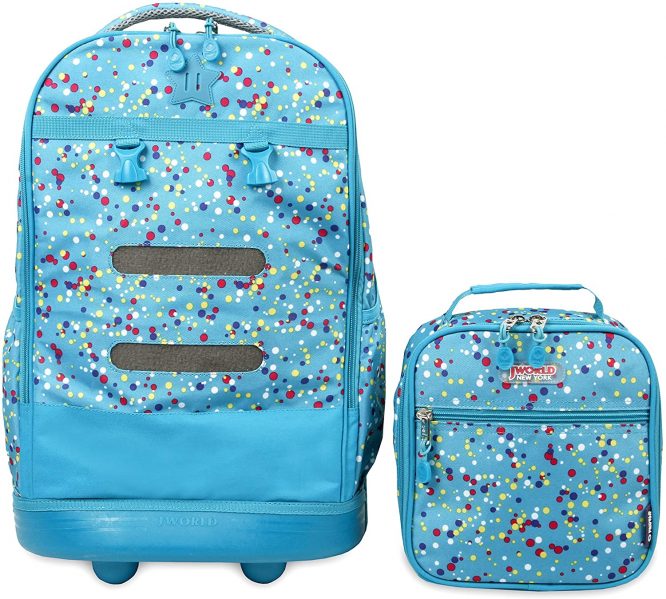 ROLLING BACKPACK COLOR DOTS - Image 2