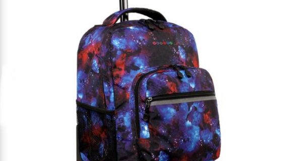 J World Sunrise Rolling Backpack, Galaxy