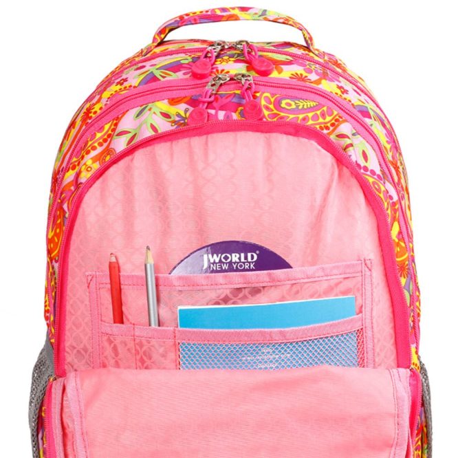 JWORLD CORNELIA JWS-49 BACKPACK PINK PAISLEY - Image 3