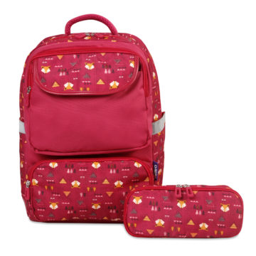 JW 17KPC FOX BACKPACK/PENCIL CASE