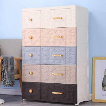 5 LAYERS STACKING SHELVES STORAGE WITH 4 WHEELS - Image 3