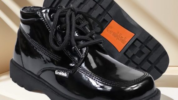 Crabkids Patent Black Shoe
