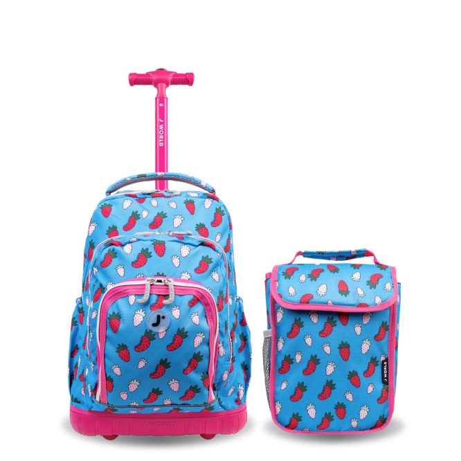 ROLLING BACKPACK- STRAWBERRY - Image 2